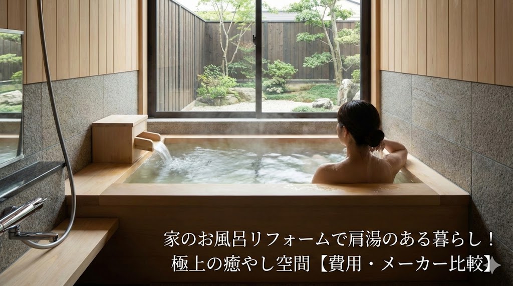 お風呂リフォームで肩湯のある暮らし！福岡で実現する極上の癒やし空間【費用・メーカー比較】