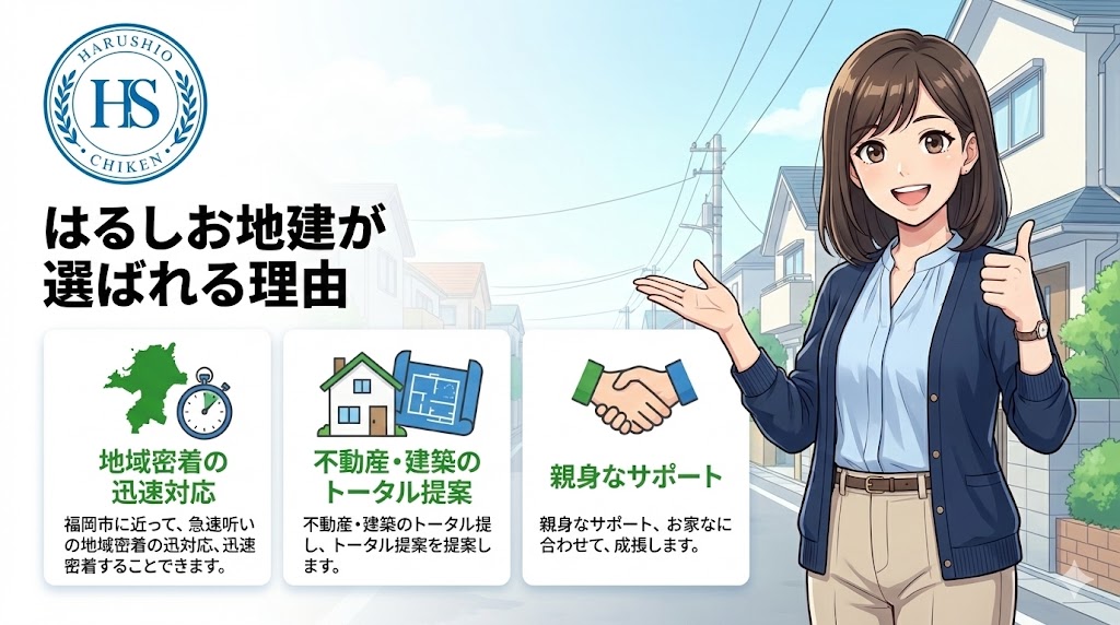 はるしお地建が選ばれる理由