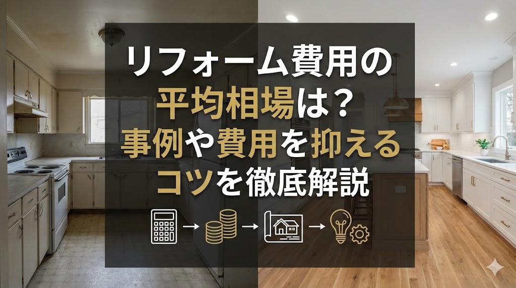 【2025年最新】リフォーム費用の平均相場は？福岡での事例や抑えるコツを徹底解説
