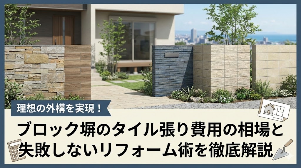 【福岡版】理想の外構を実現！ブロック塀のタイル張り費用の相場と失敗しないリフォーム術を徹底解説