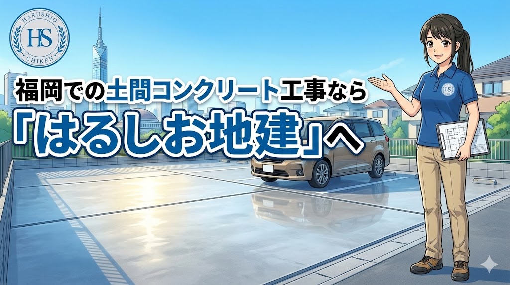 福岡での土間コンクリート工事なら「はるしお地建」へ