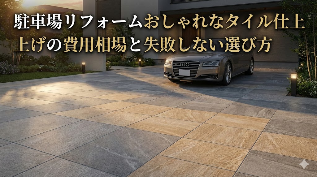 【福岡版】駐車場リフォームおしゃれなタイル仕上げの費用相場と失敗しない選び方