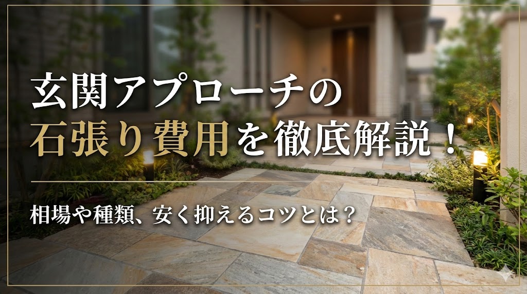 【福岡版】玄関アプローチの石張り費用を徹底解説！相場や種類、安く抑えるコツとは？