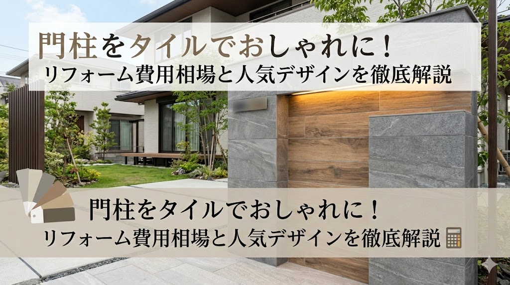 【福岡版】門柱をタイルでおしゃれに！リフォーム費用相場と人気デザインを徹底解説