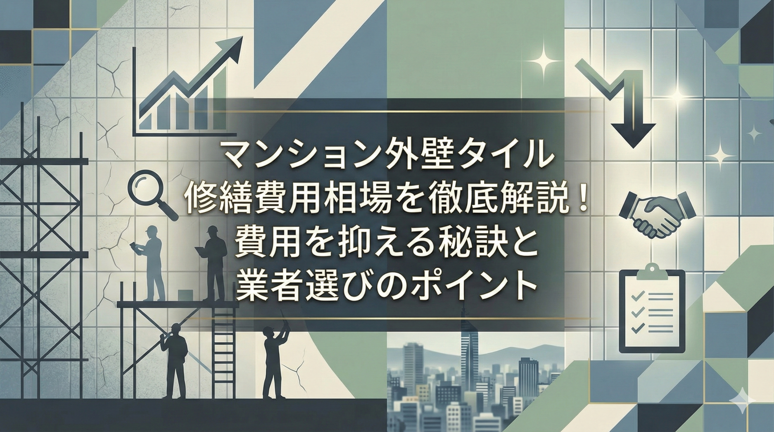 【福岡版】マンション外壁タイル修繕費用相場を徹底解説！費用を抑える秘訣と業者選びのポイント