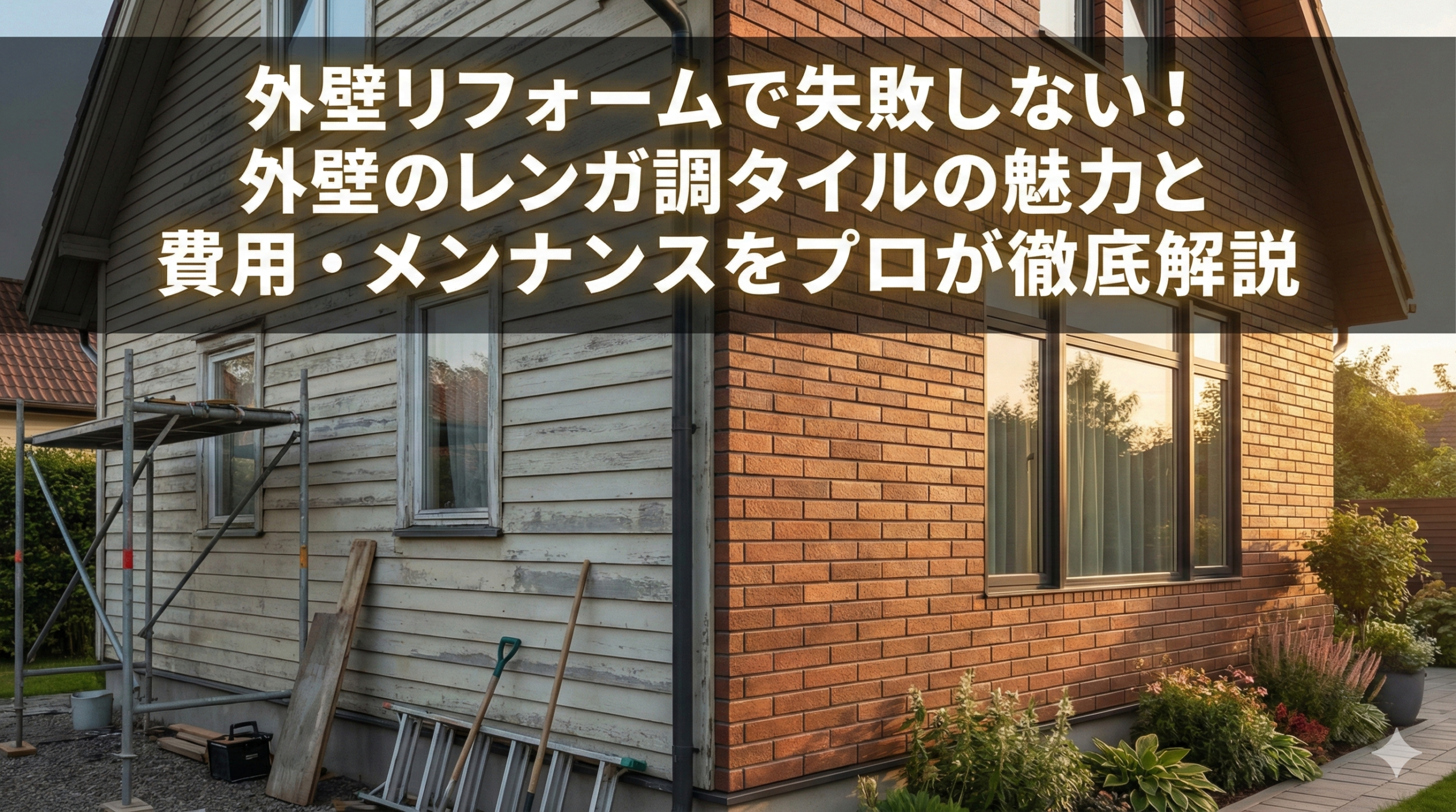 【福岡版】外壁リフォームで失敗しない！外壁のレンガ調タイルの魅力と費用・メンテナンスをプロが徹底解説
