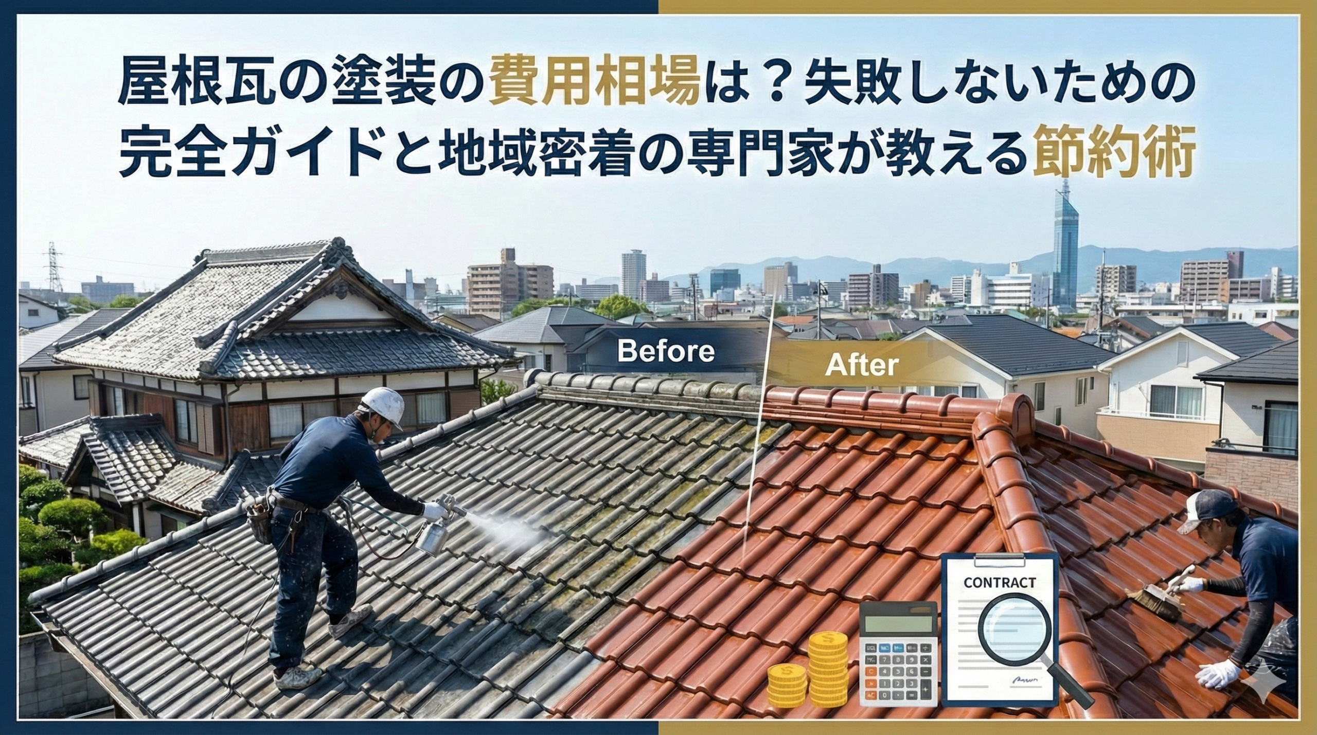 【福岡版】屋根瓦の塗装の費用相場は？失敗しないための完全ガイドと地域密着の専門家が教える節約術