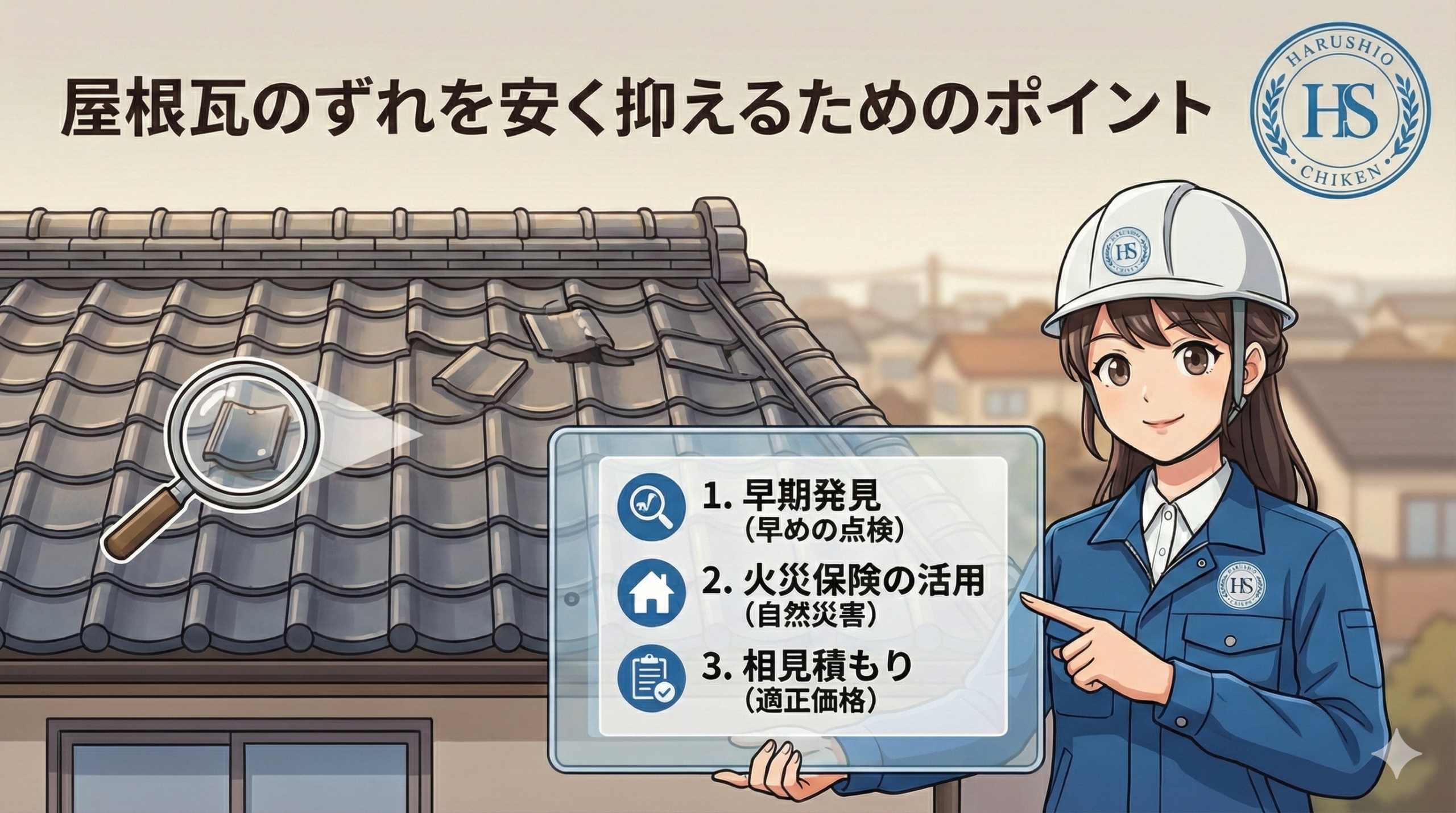 福岡で屋根瓦のずれを安く抑えるためのポイント