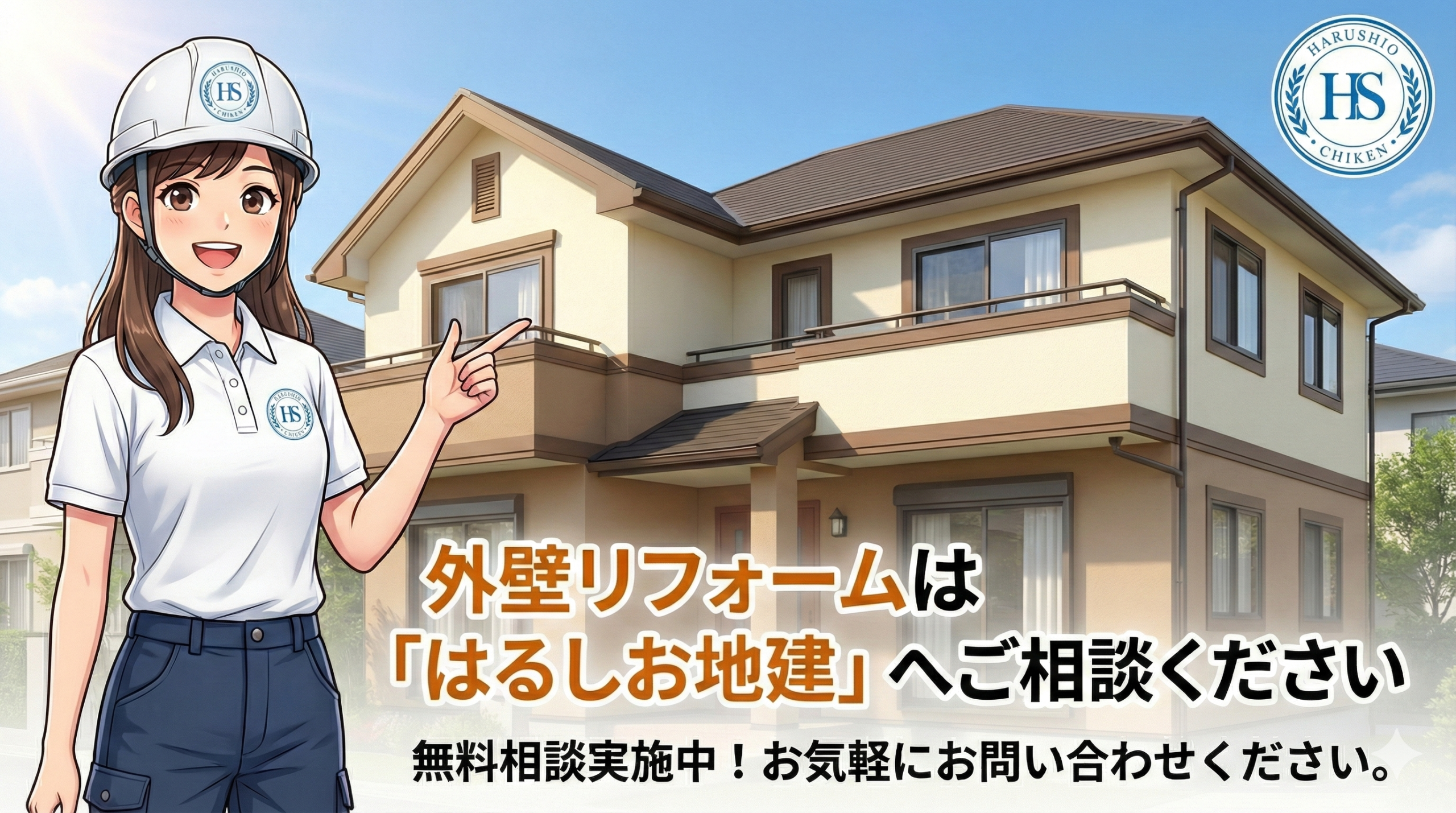 福岡での外壁リフォームは「はるしお地建」へご相談ください