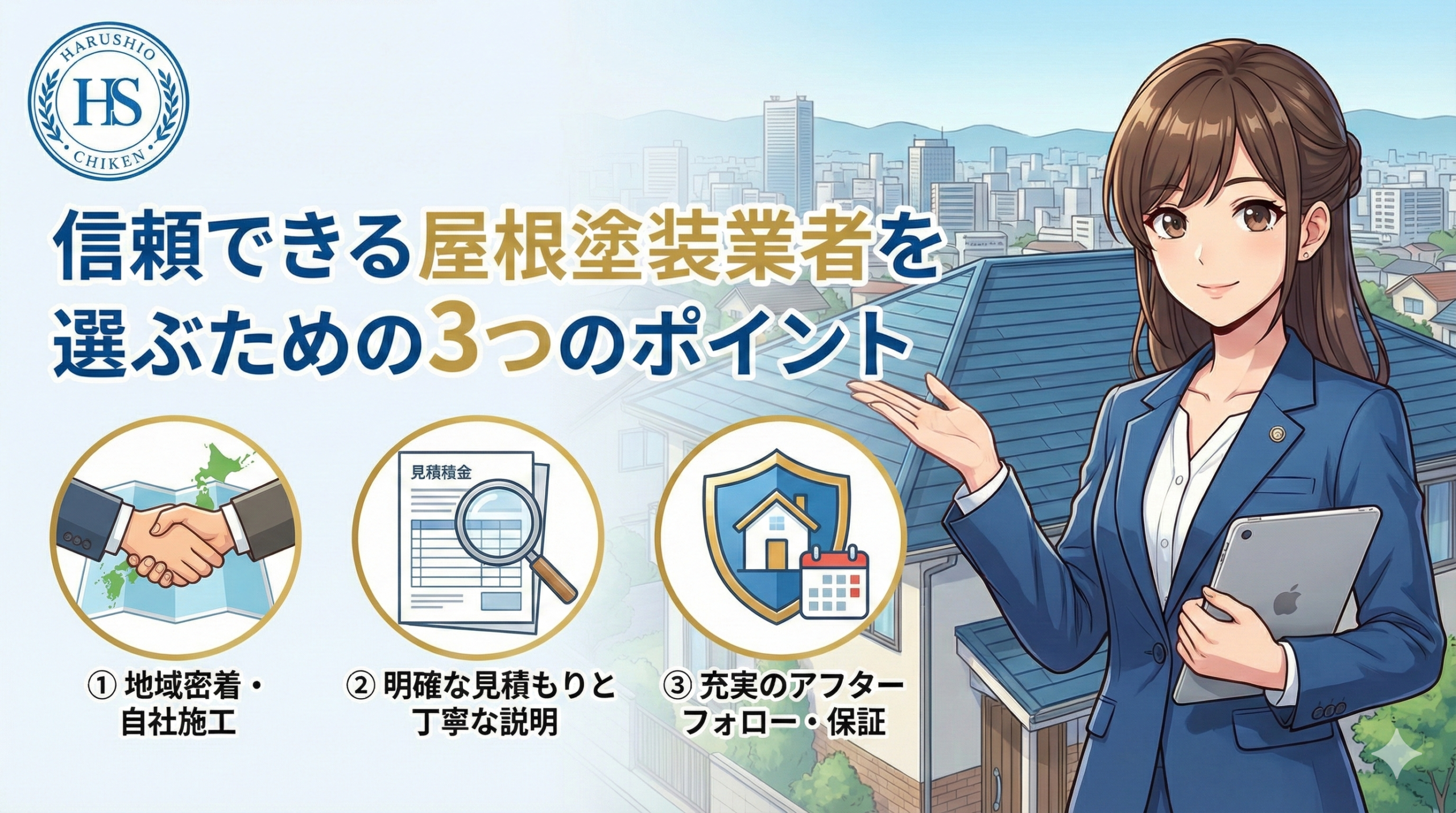 福岡で信頼できる屋根塗装業者を選ぶための3つのポイント