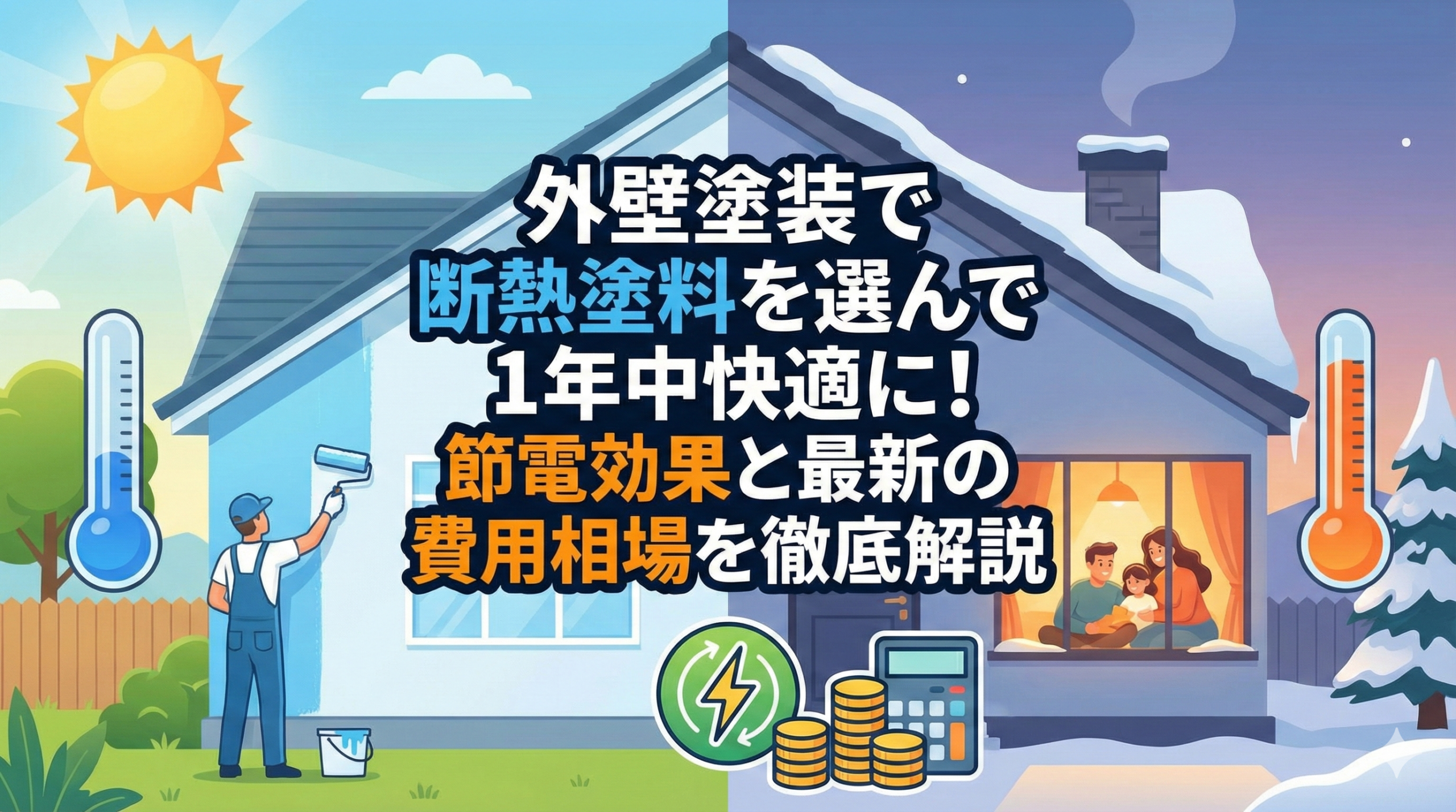 【福岡版】外壁塗装で断熱塗料を選んで1年中快適に！節電効果と最新の費用相場を徹底解説