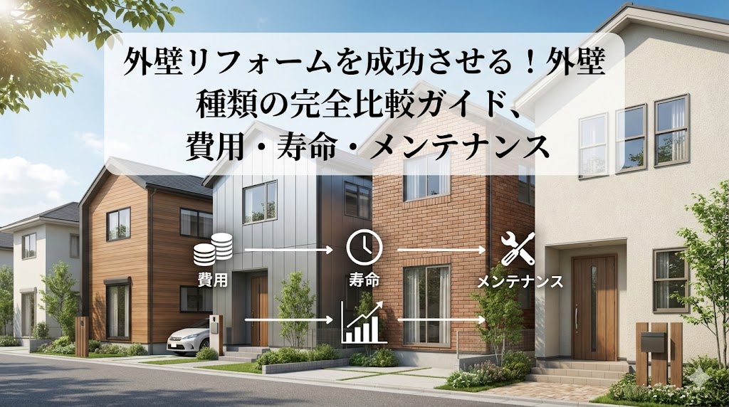 【福岡版】外壁リフォームを成功させる！外壁 種類の完全比較ガイド、費用・寿命・メンテナンス