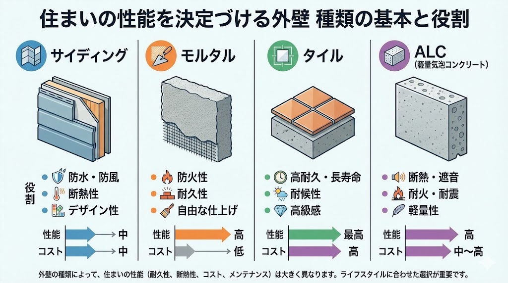 住まいの性能を決定づける外壁 種類の基本と役割