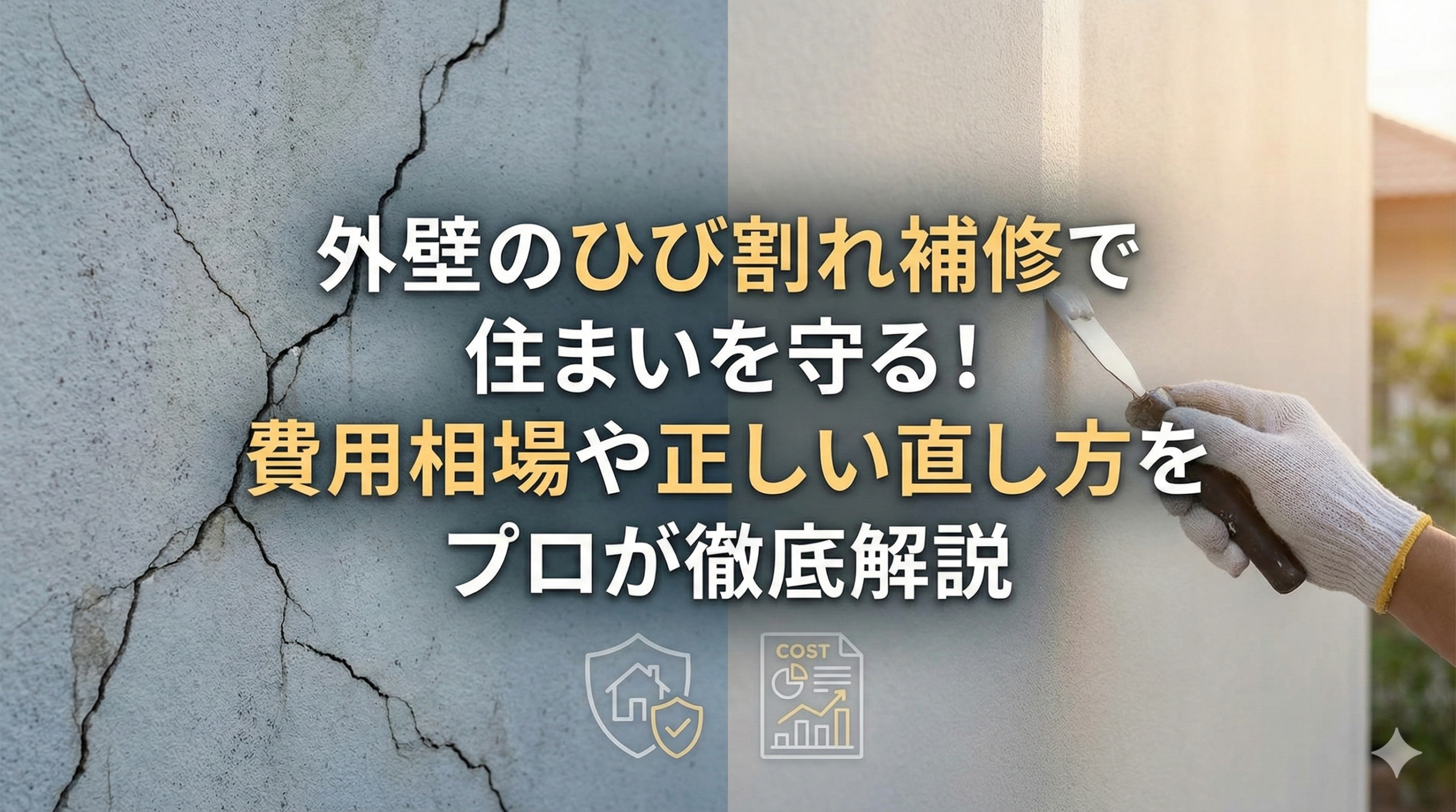 【福岡版】外壁のひび割れ補修で住まいを守る！費用相場や正しい直し方をプロが徹底解説