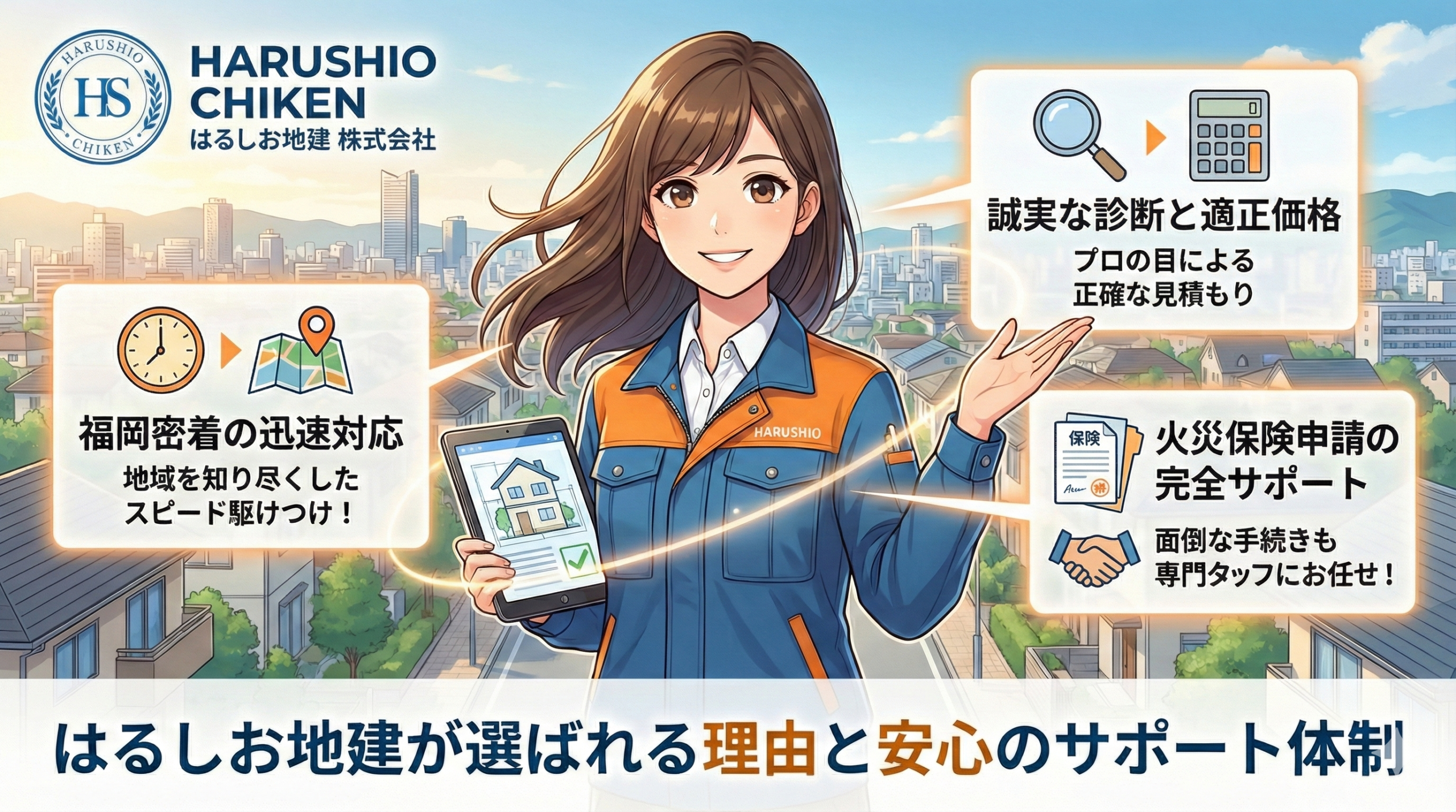 はるしお地建が福岡で選ばれる理由と安心のサポート体制