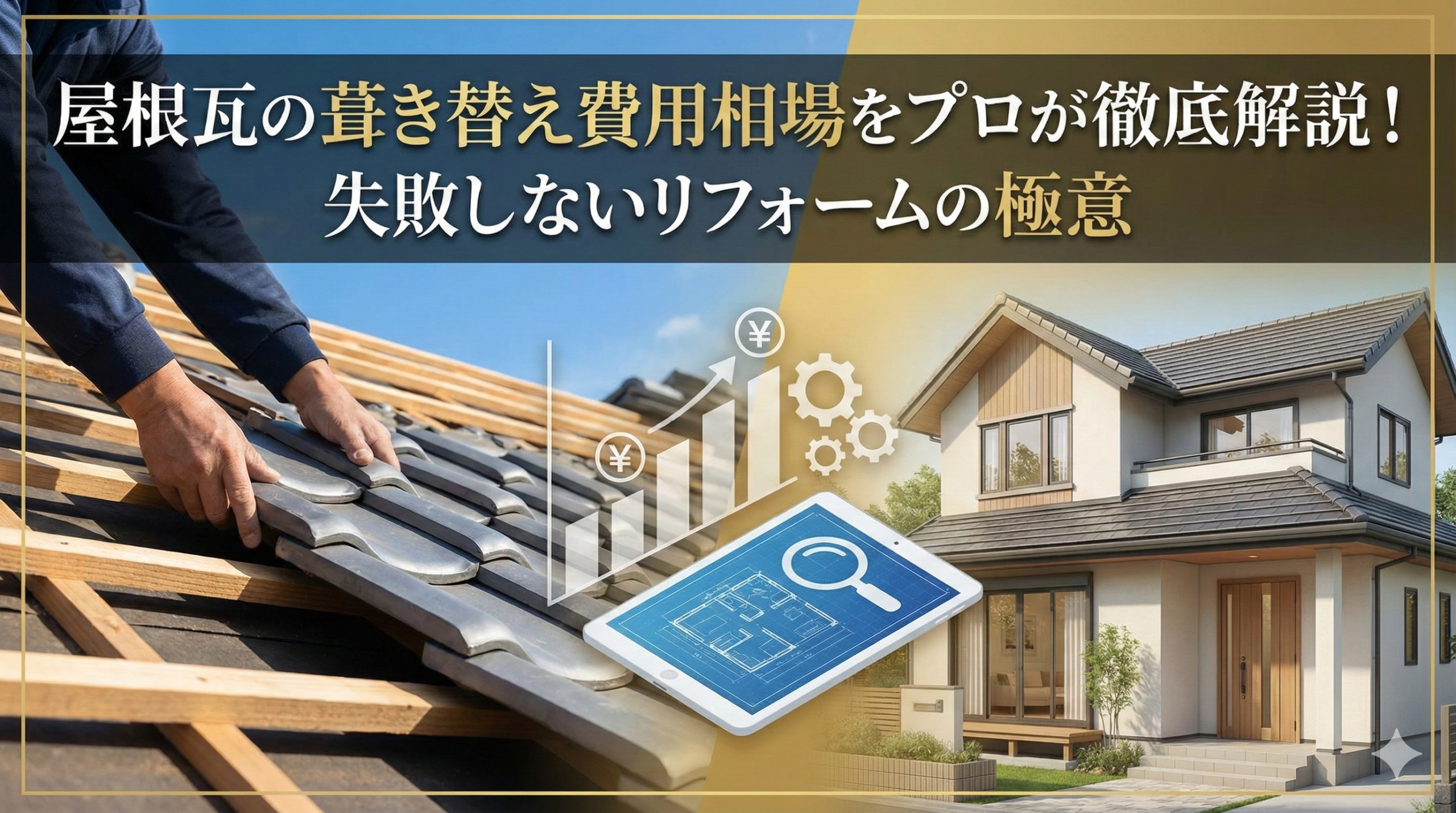 【福岡版】屋根瓦の葺き替え費用相場をプロが徹底解説！失敗しないリフォームの極意