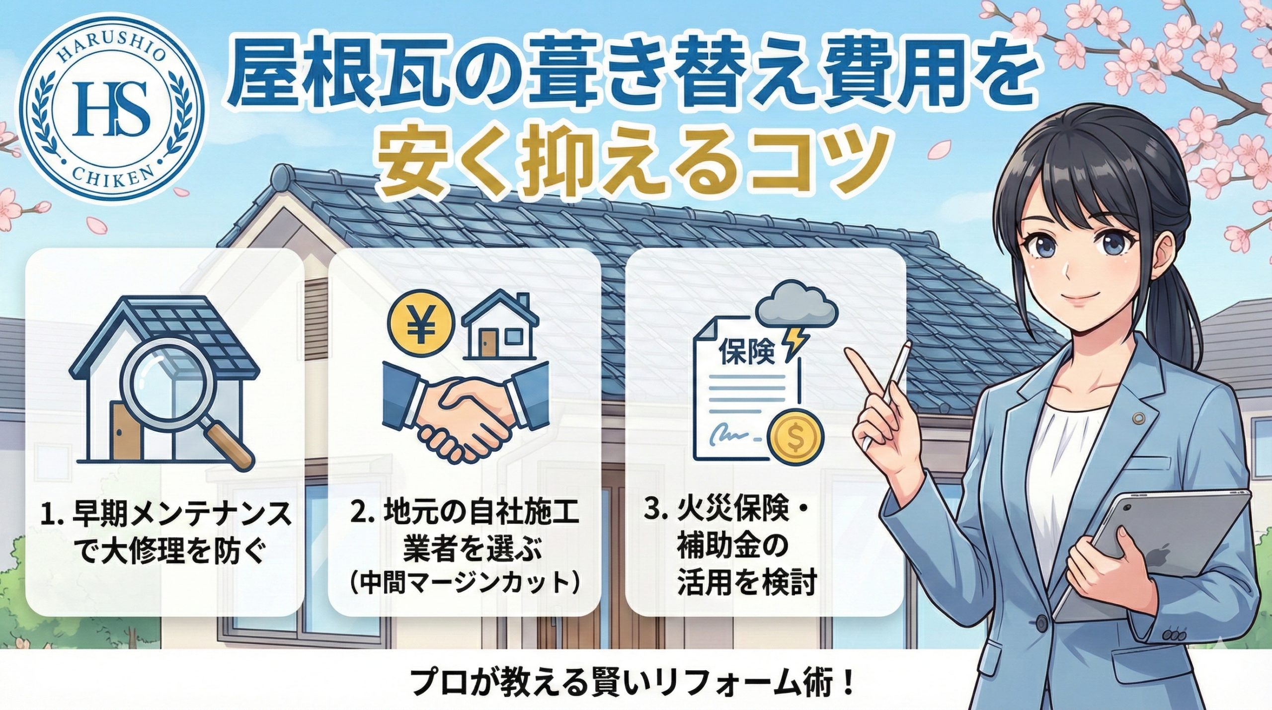 福岡での屋根瓦の葺き替え費用を安く抑えるコツ