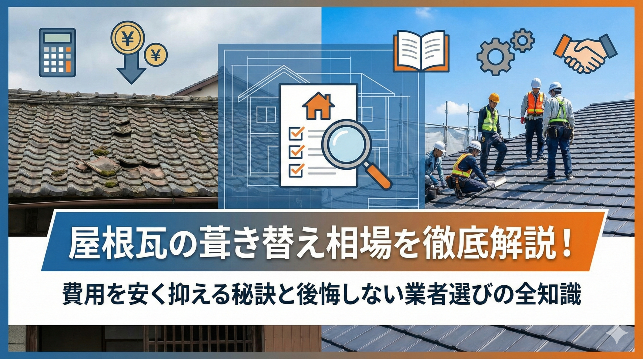【福岡版】屋根瓦の葺き替え相場を徹底解説！費用を安く抑える秘訣と後悔しない業者選びの全知識