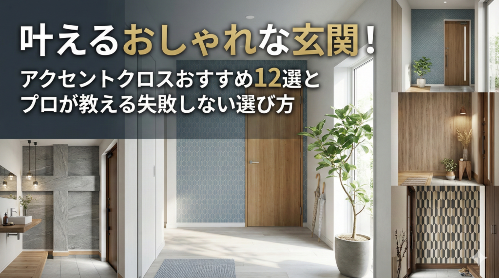 【福岡市】叶えるおしゃれな玄関！アクセントクロスおすすめ12選とプロが教える失敗しない選び方 | 株式会社はるしお地建