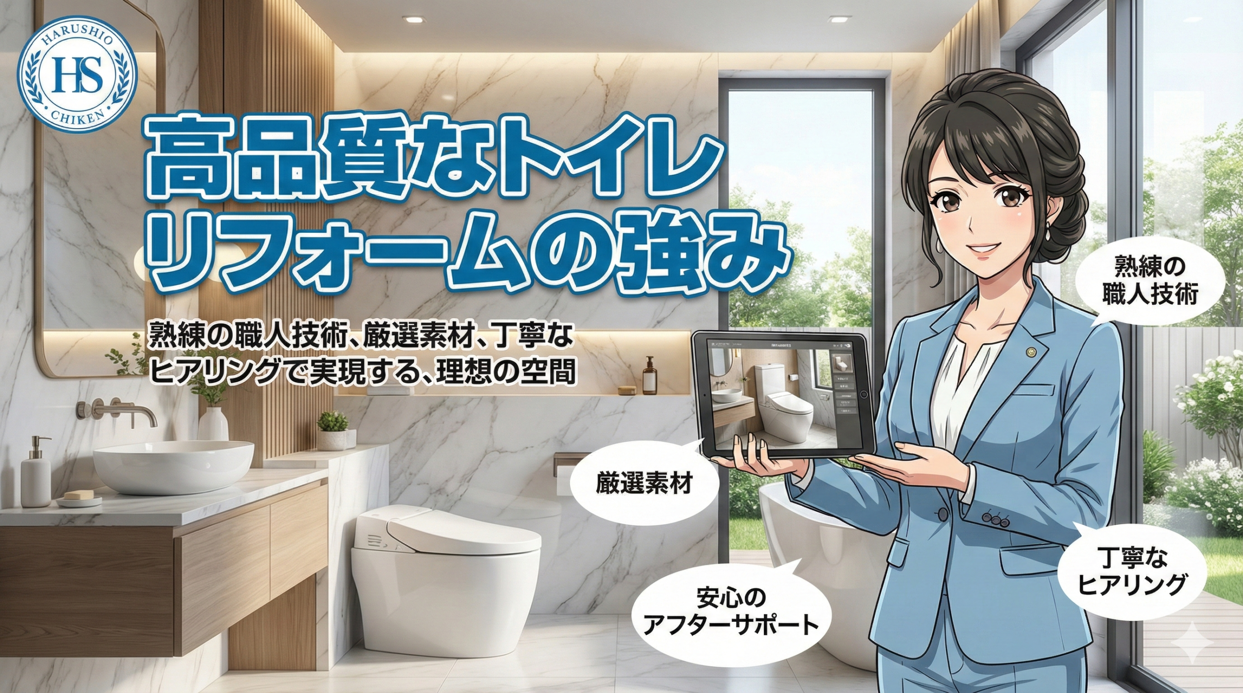 はるしお地建が提案する高品質なトイレリフォームの強み