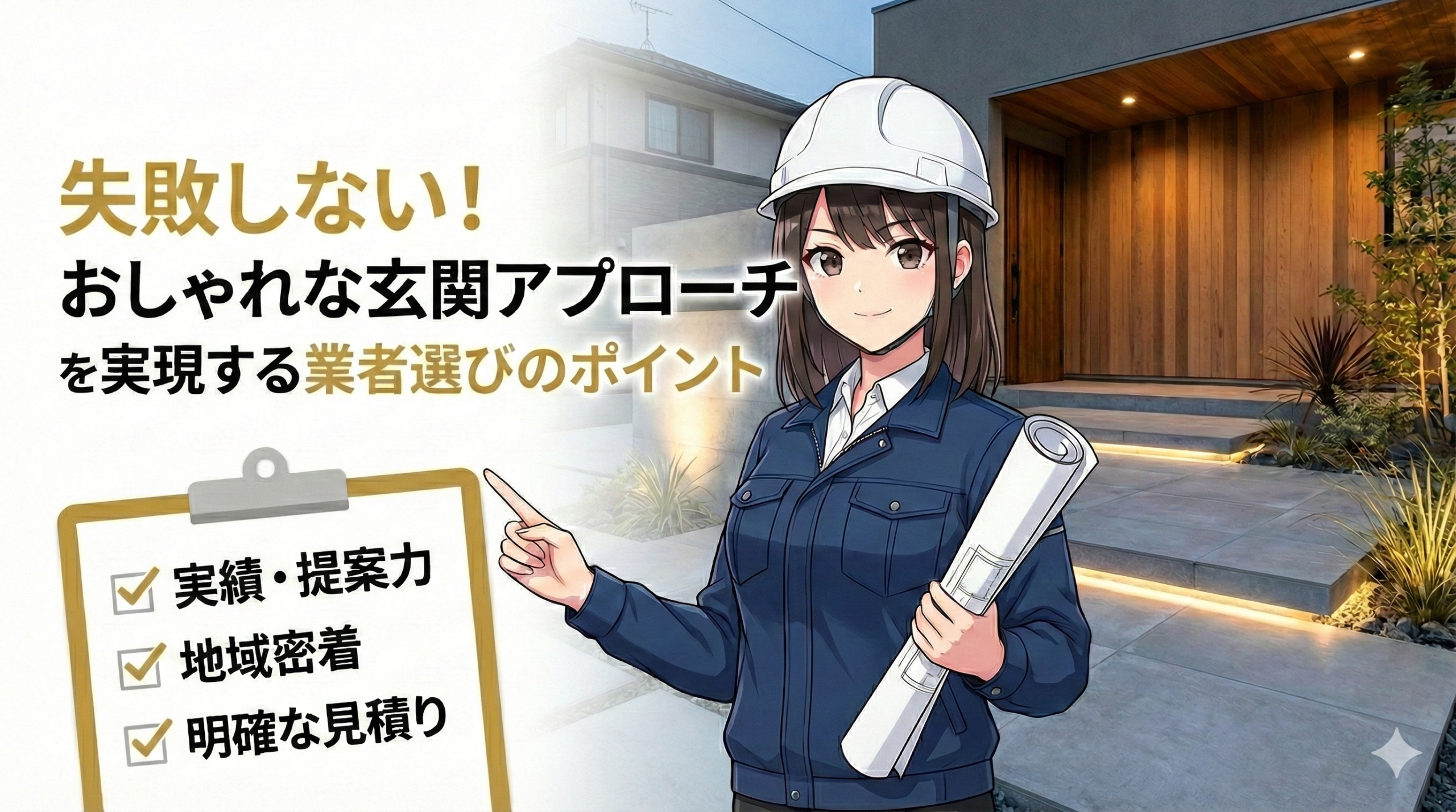 失敗しない！おしゃれな玄関アプローチを実現する業者選びのポイント