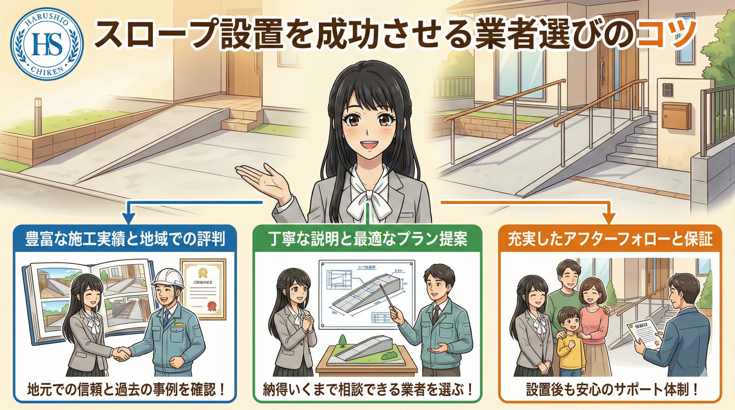 スロープ設置を成功させる業者選びのコツ