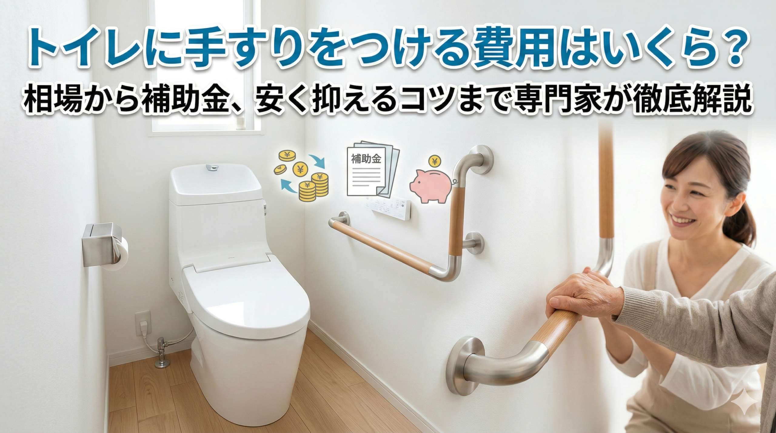 【福岡市】トイレに手すりをつける費用はいくら？相場から補助金、安く抑えるコツまで専門家が徹底解説