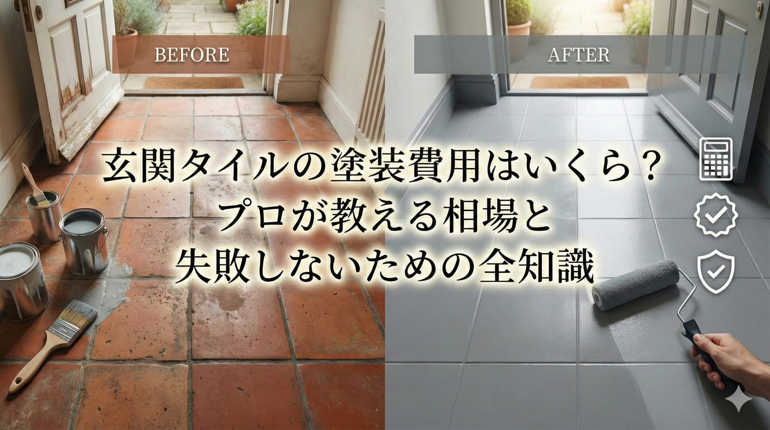 【福岡版】玄関タイルの塗装費用はいくら？プロが教える相場と失敗しないための全知識