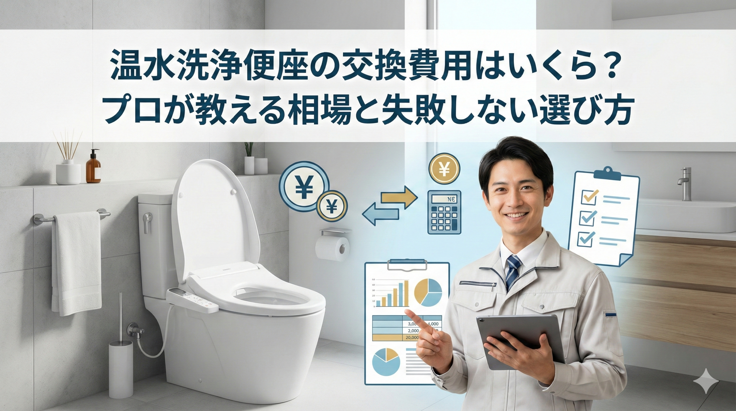 【福岡市】温水洗浄便座の交換費用はいくら？プロが教える相場と失敗しない選び方