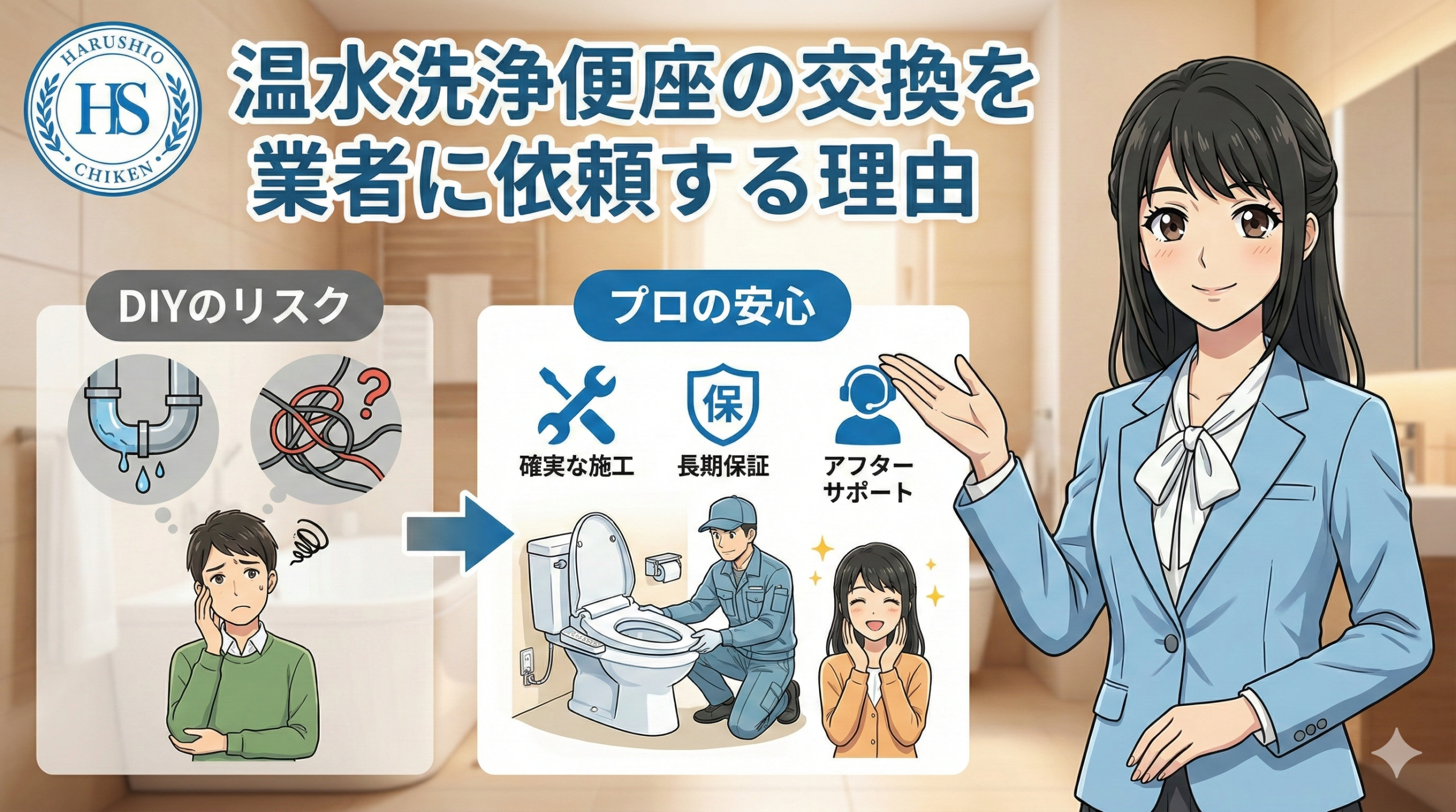 福岡県で温水洗浄便座の交換を業者に依頼する理由