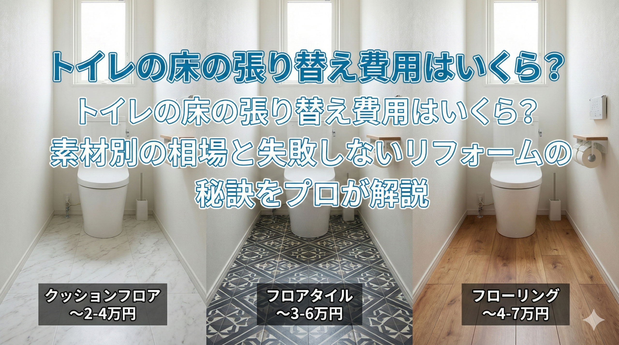 【福岡市】トイレの床の張り替え費用はいくら？素材別の相場と失敗しないリフォームの秘訣をプロが解説