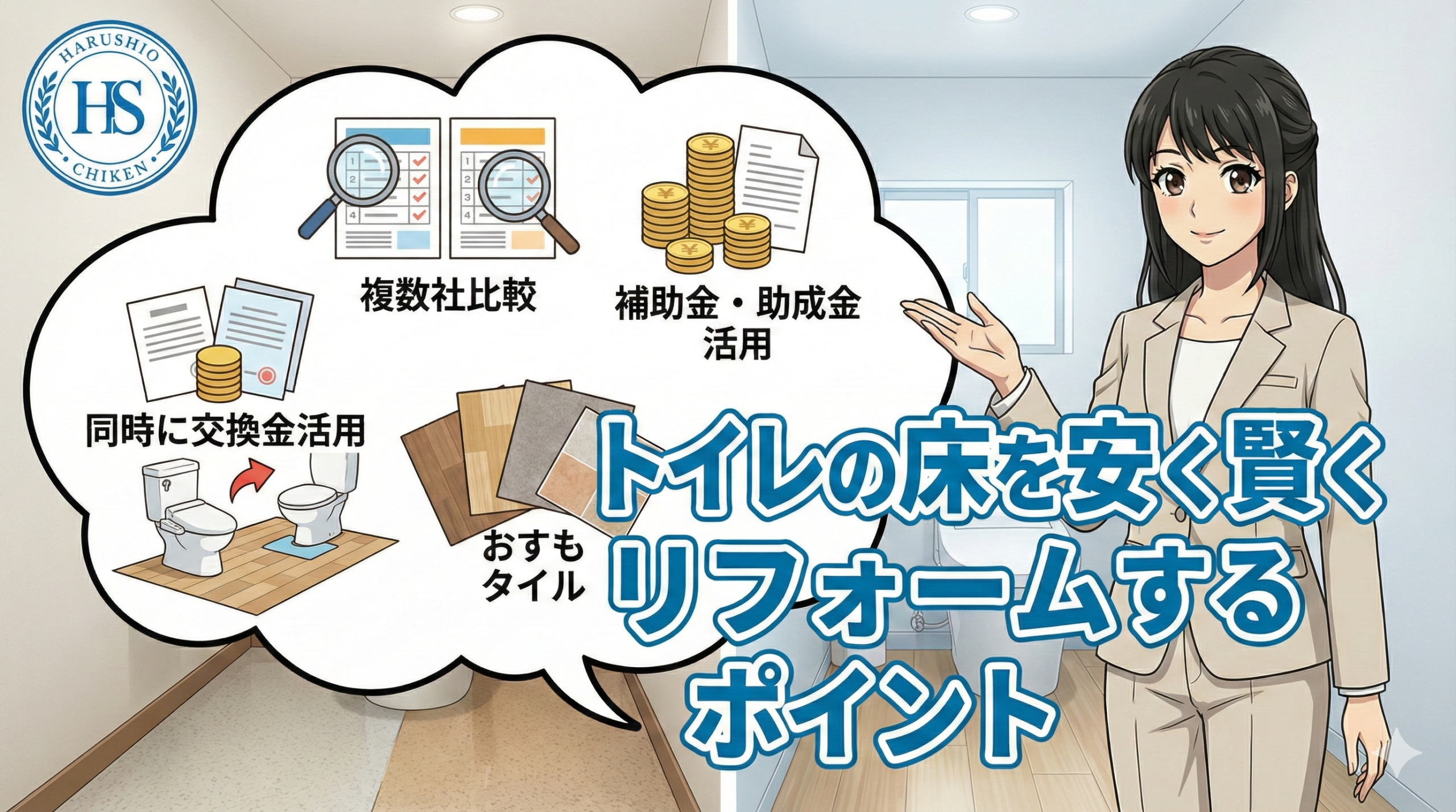 福岡でトイレの床を安く賢くリフォームするポイント