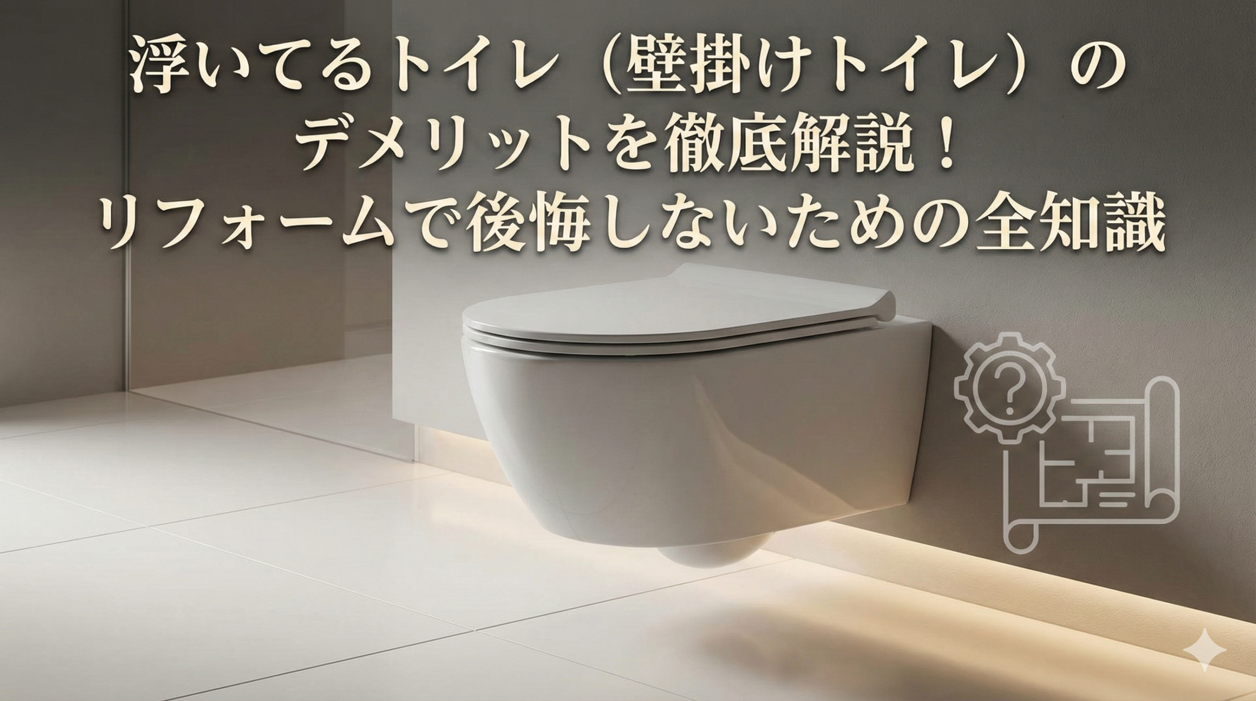【福岡版】浮いてるトイレ（壁掛けトイレ）のデメリットを徹底解説！リフォームで後悔しないための全知識