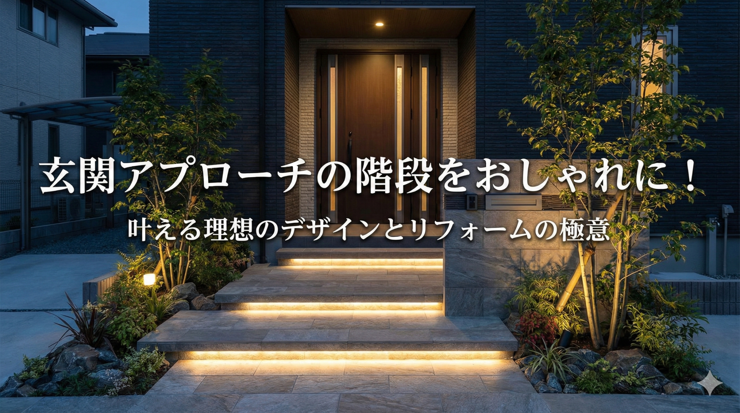 【福岡版】玄関アプローチの階段をおしゃれに！叶える理想のデザインとリフォームの極意