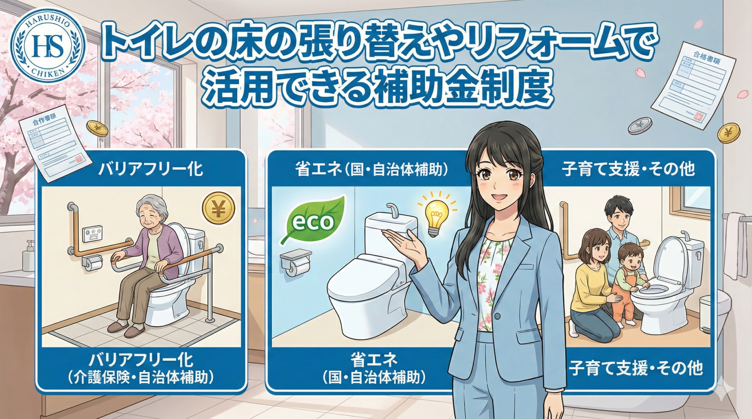 トイレの床の張り替えやリフォームで活用できる補助金制度