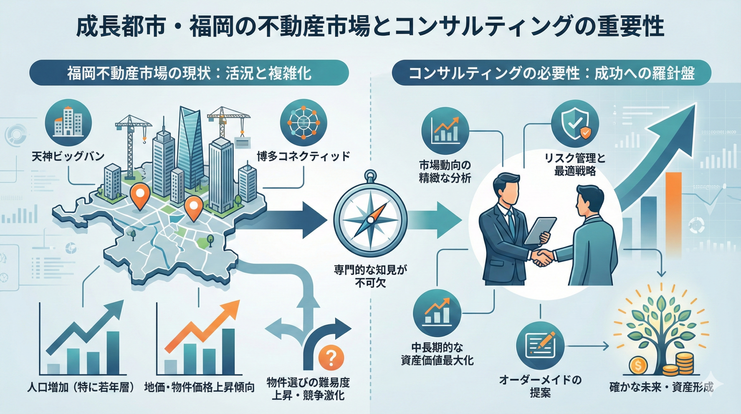 福岡の不動産市場の現状とコンサルティングの必要性