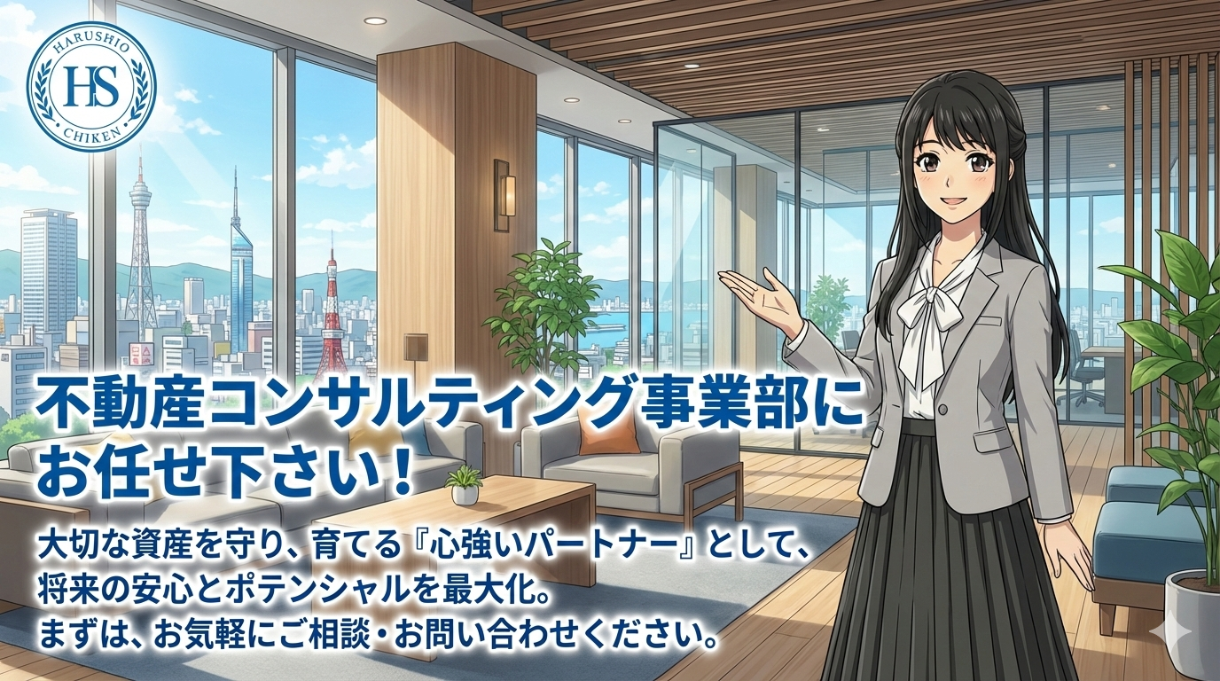 はるしお地建（不動産コンサルティング事業部）にお任せ下さい！