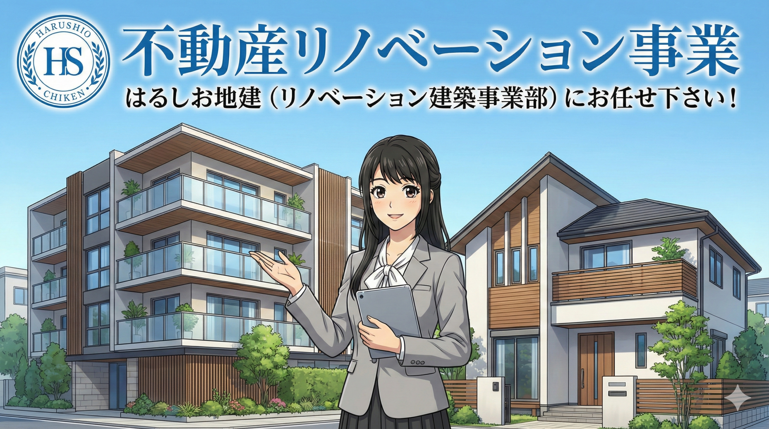 はるしお地建（リノベーション建築事業部）にお任せ下さい！