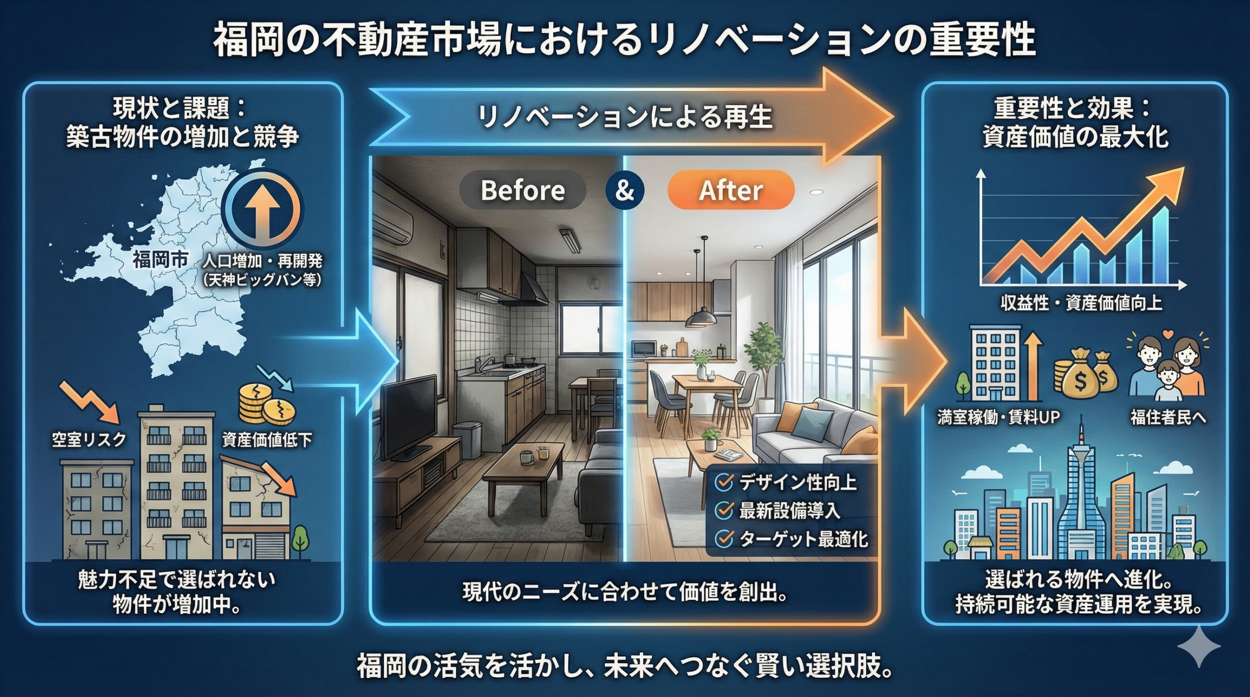 福岡の不動産市場におけるリノベーションの重要性