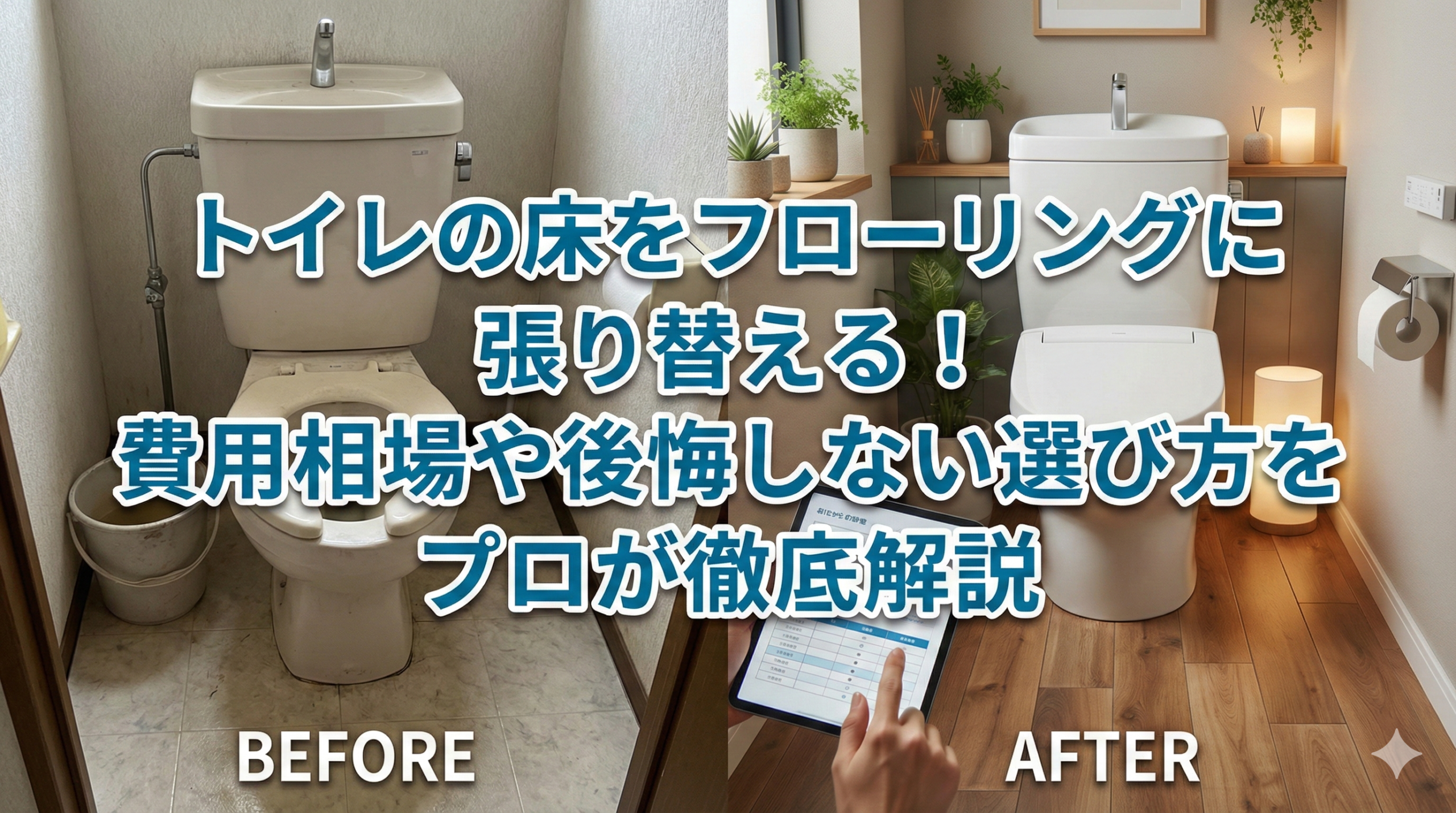 【福岡市】トイレの床をフローリングに張り替える！費用相場や後悔しない選び方をプロが徹底解説