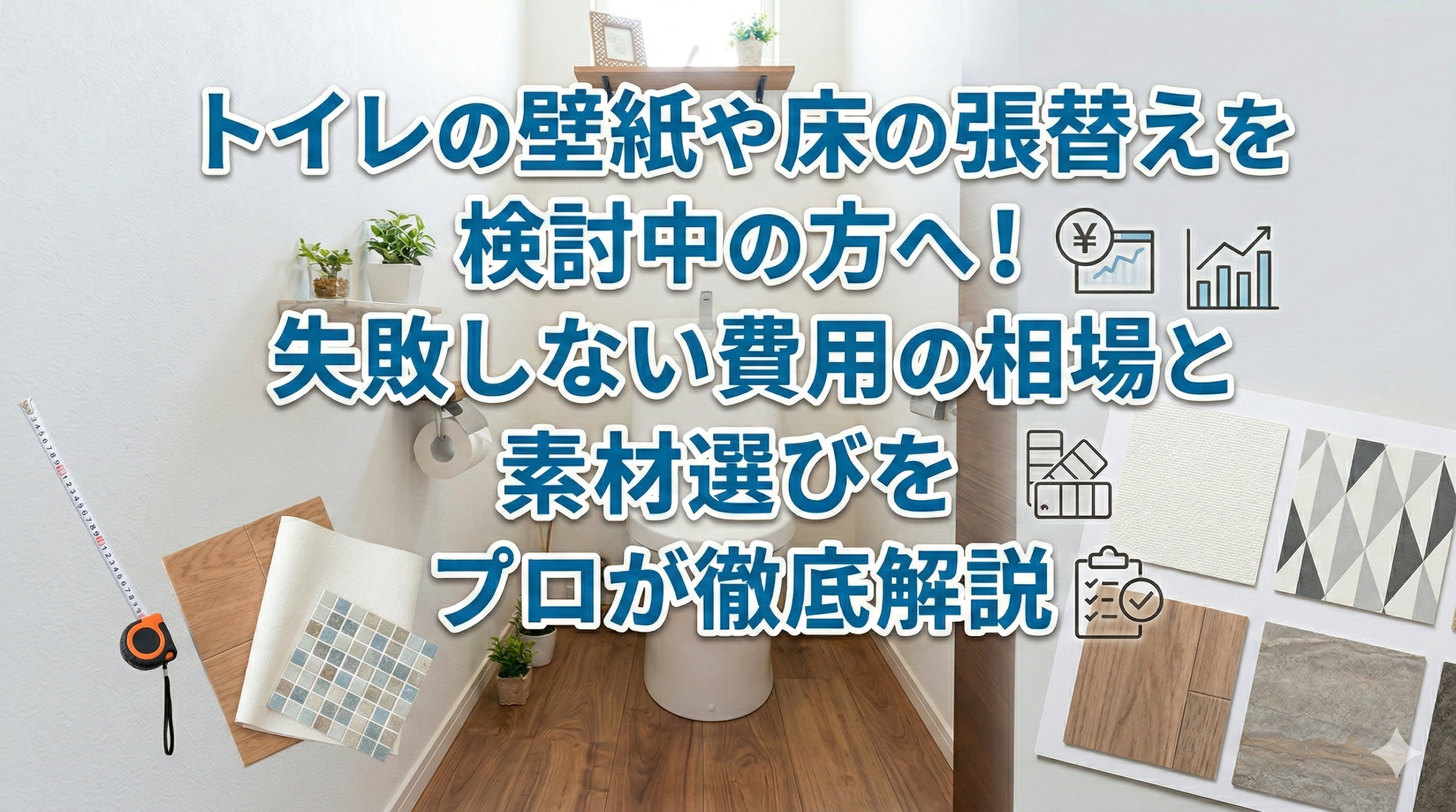 【福岡市】トイレの壁紙や床の張替えを検討中の方へ！失敗しない費用の相場と素材選びをプロが徹底解説
