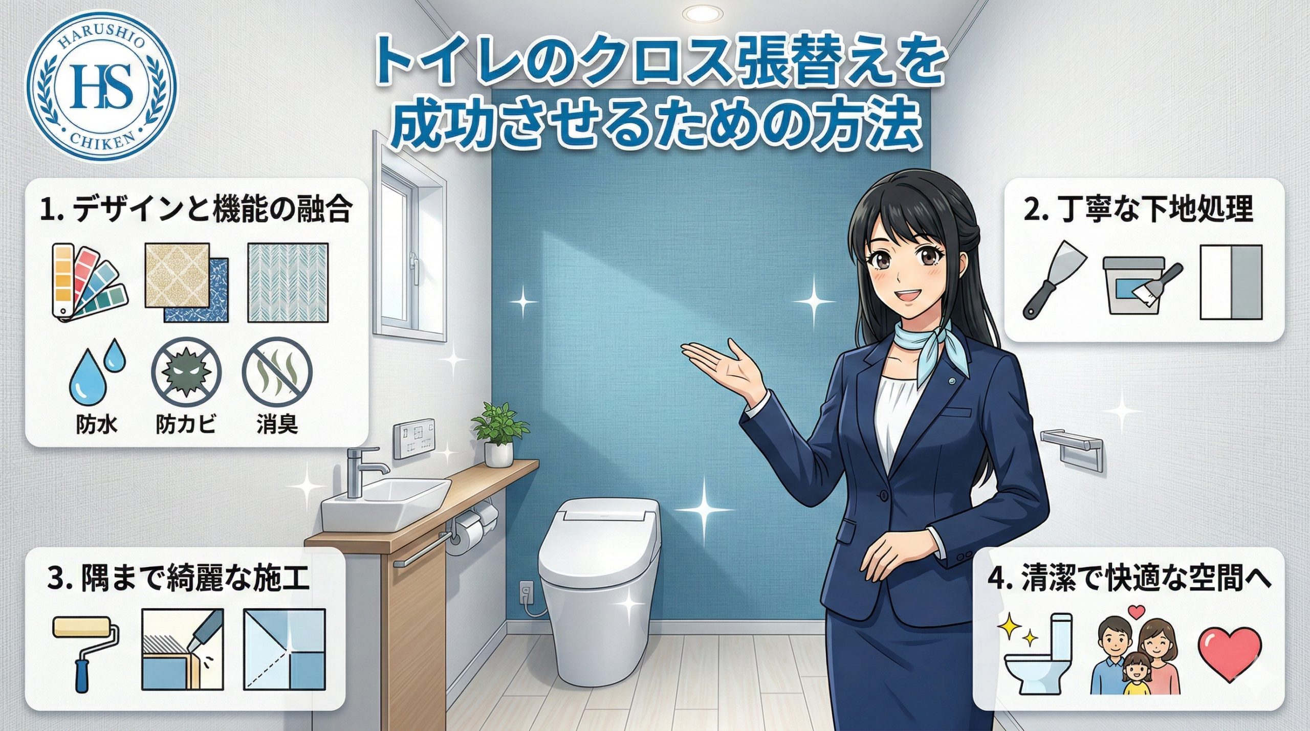 福岡でトイレのクロス張替えを成功させるための方法