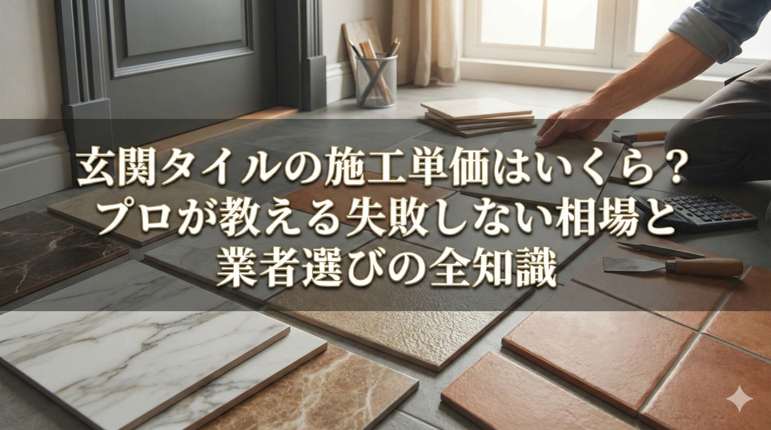 【福岡版】玄関タイルの施工単価はいくら？プロが教える失敗しない相場と業者選びの全知識