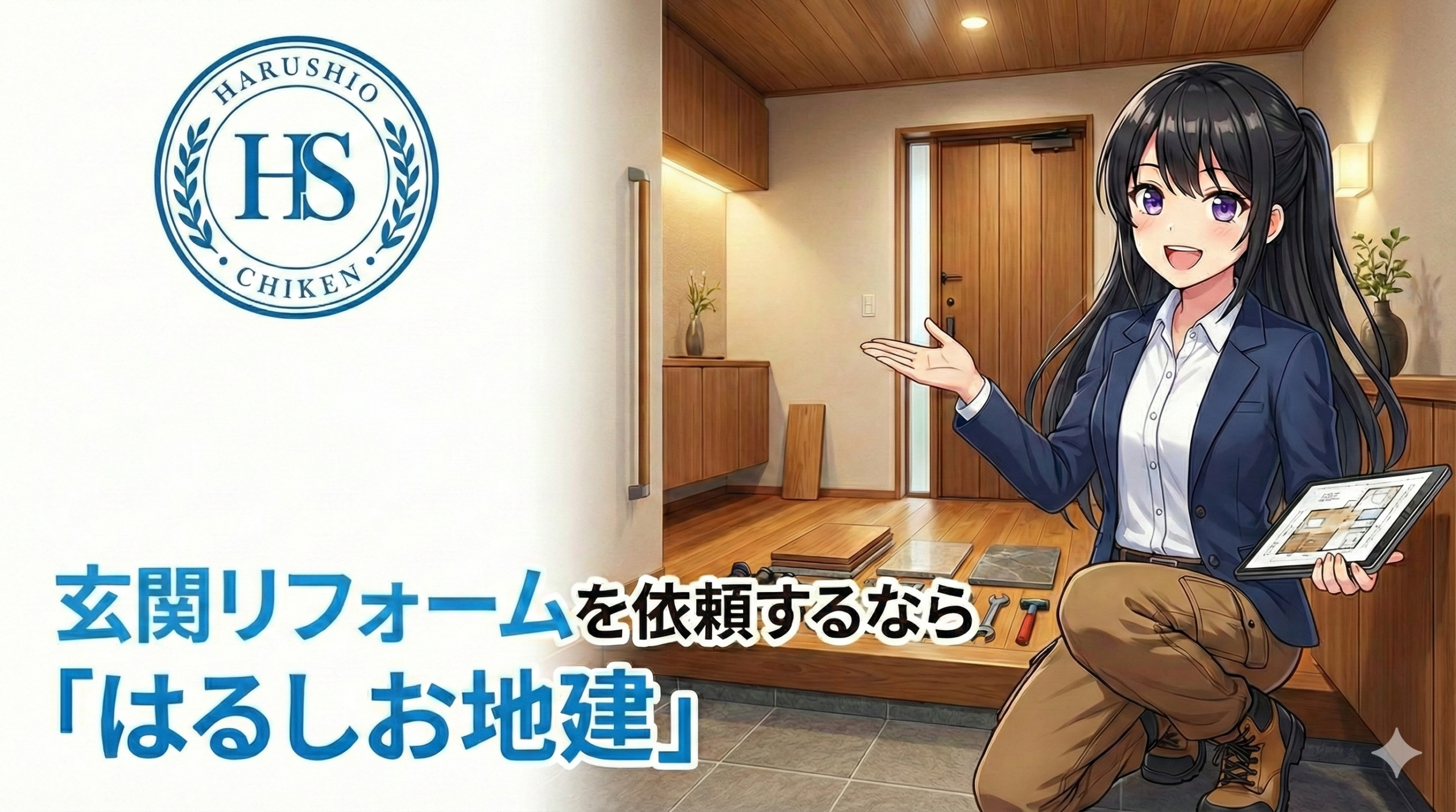 福岡で玄関リフォームを依頼するなら「はるしお地建」