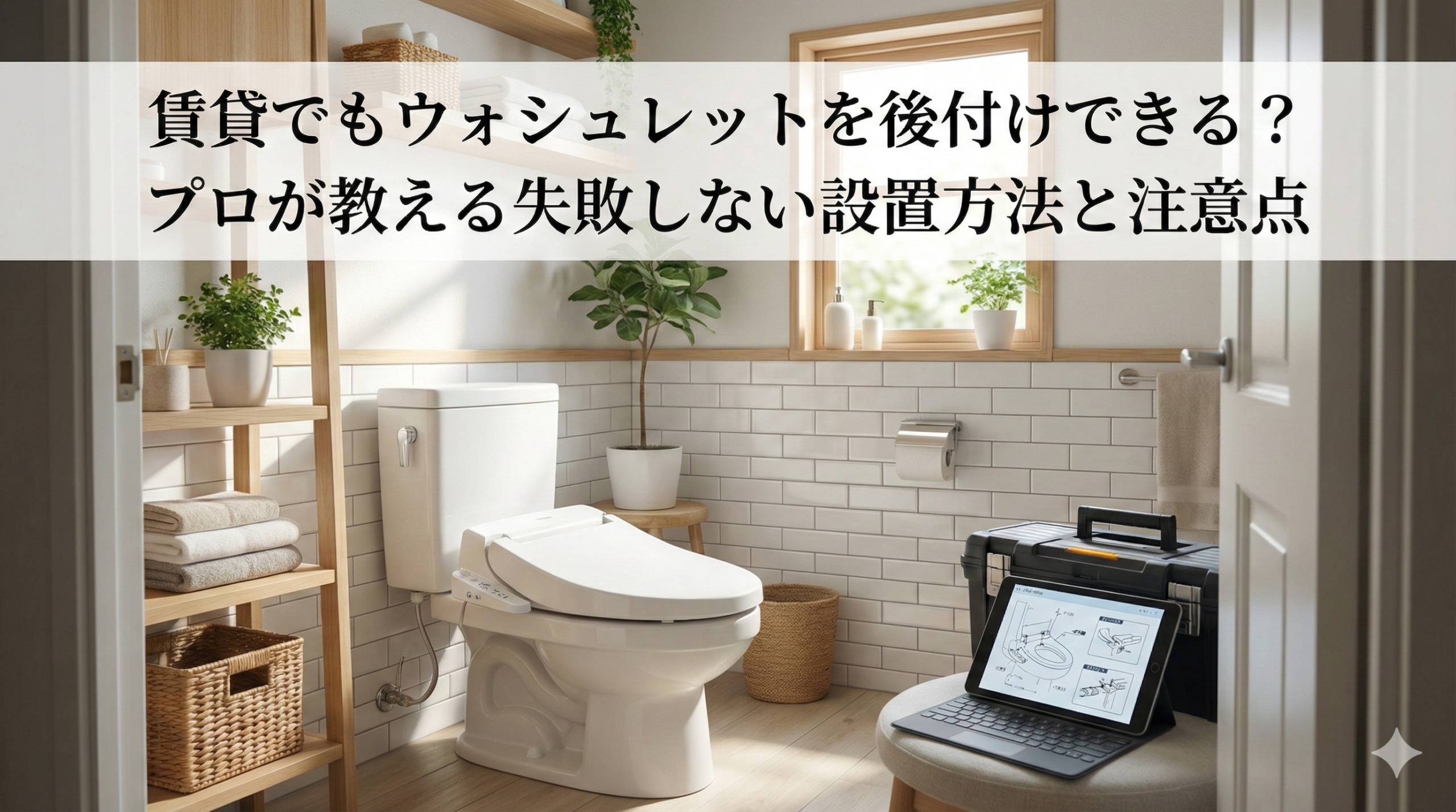 【福岡市】賃貸でもウォシュレットを後付けできる？プロが教える失敗しない設置方法と注意点