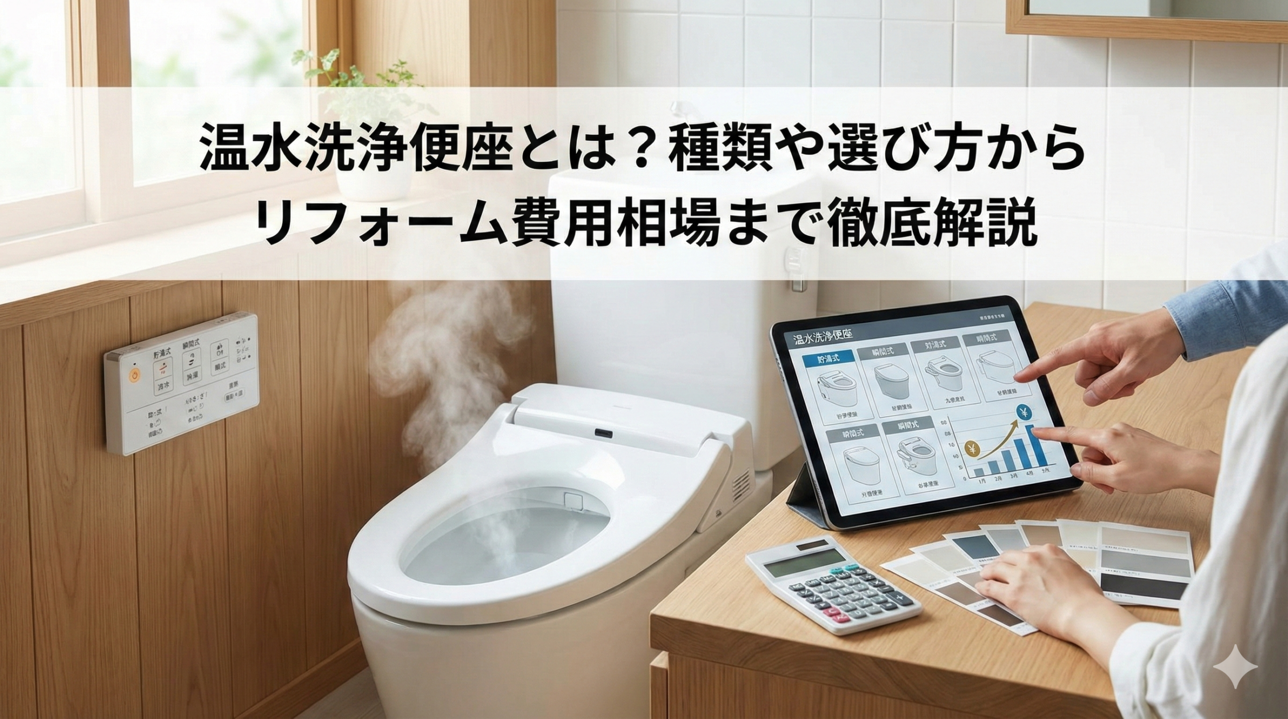 【福岡版】温水洗浄便座とは？種類や選び方からリフォーム費用相場まで徹底解説