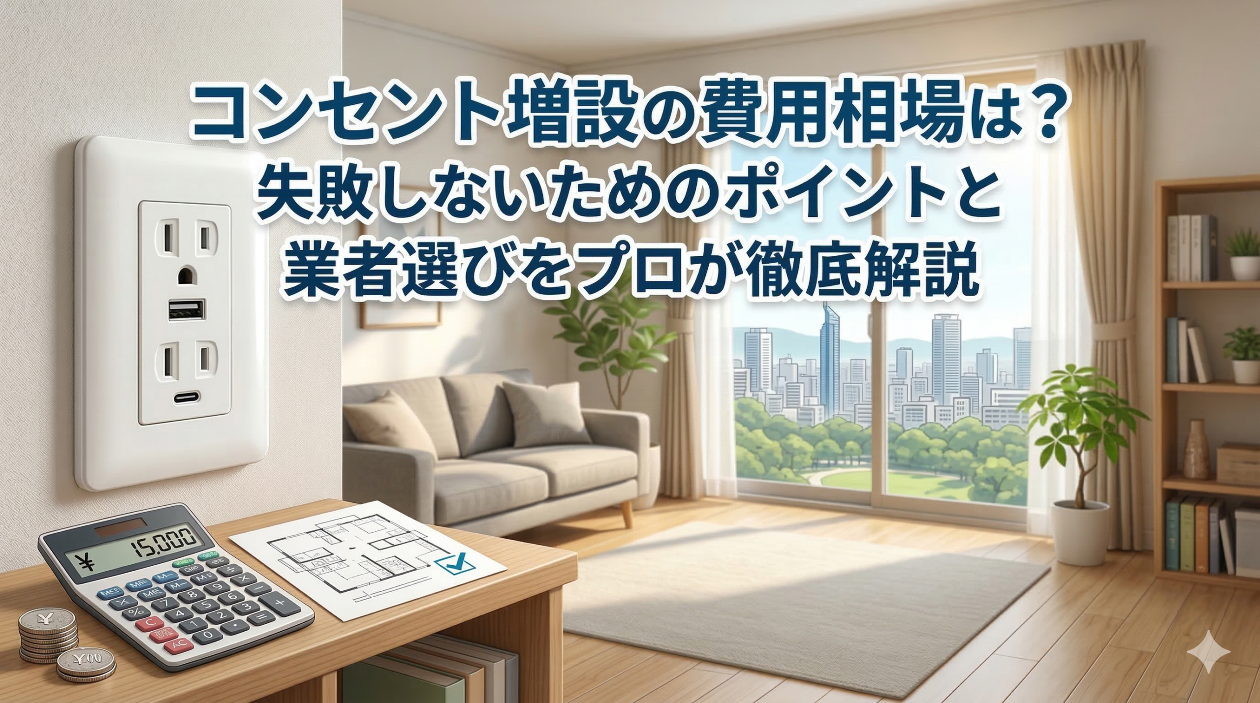 【福岡市】コンセント増設の費用相場は？失敗しないためのポイントと業者選びをプロが徹底解説