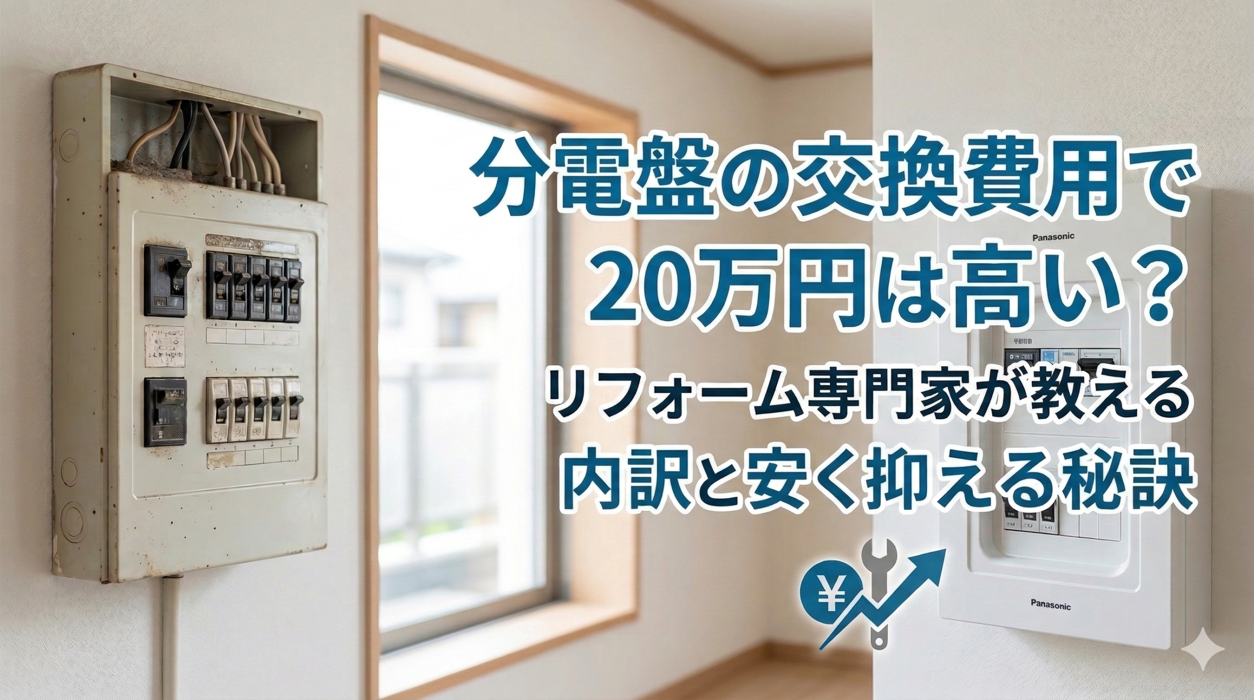 【福岡市】分電盤の交換費用で20万円は高い？リフォーム専門家が教える内訳と安く抑える秘訣