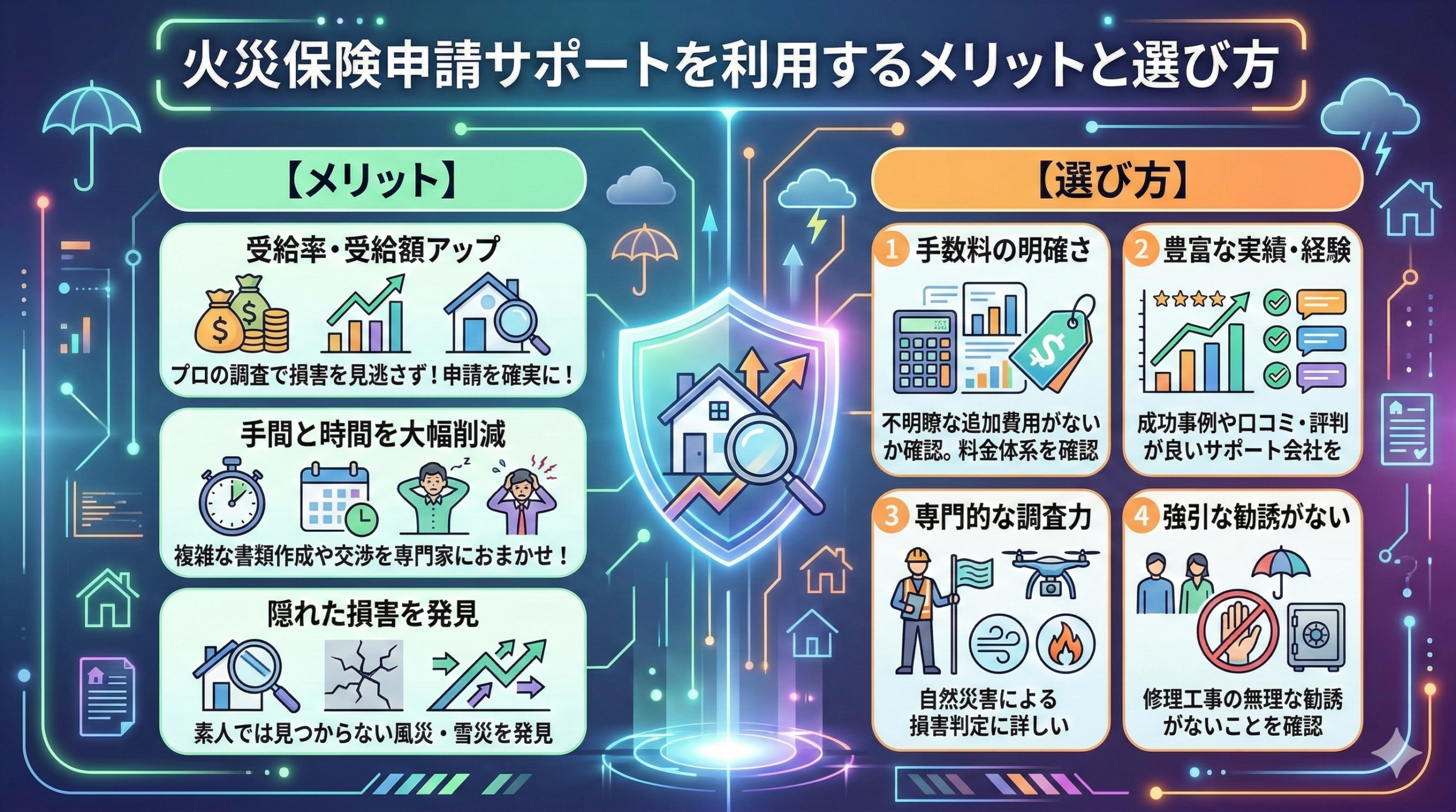 火災保険申請サポートを利用するメリットと選び方