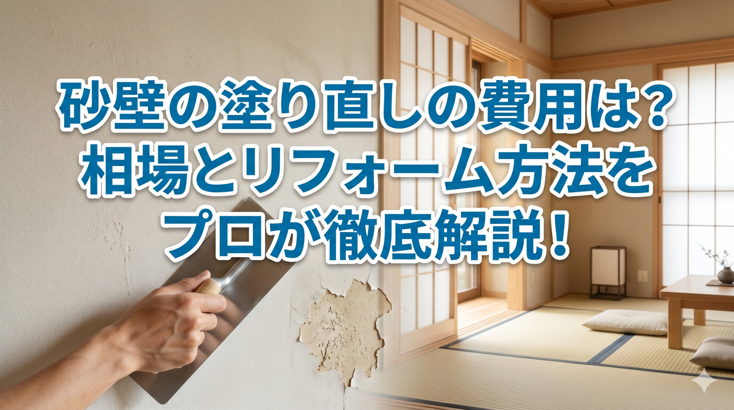 【福岡市】砂壁の塗り直しの費用は？相場とリフォーム方法をプロが徹底解説！